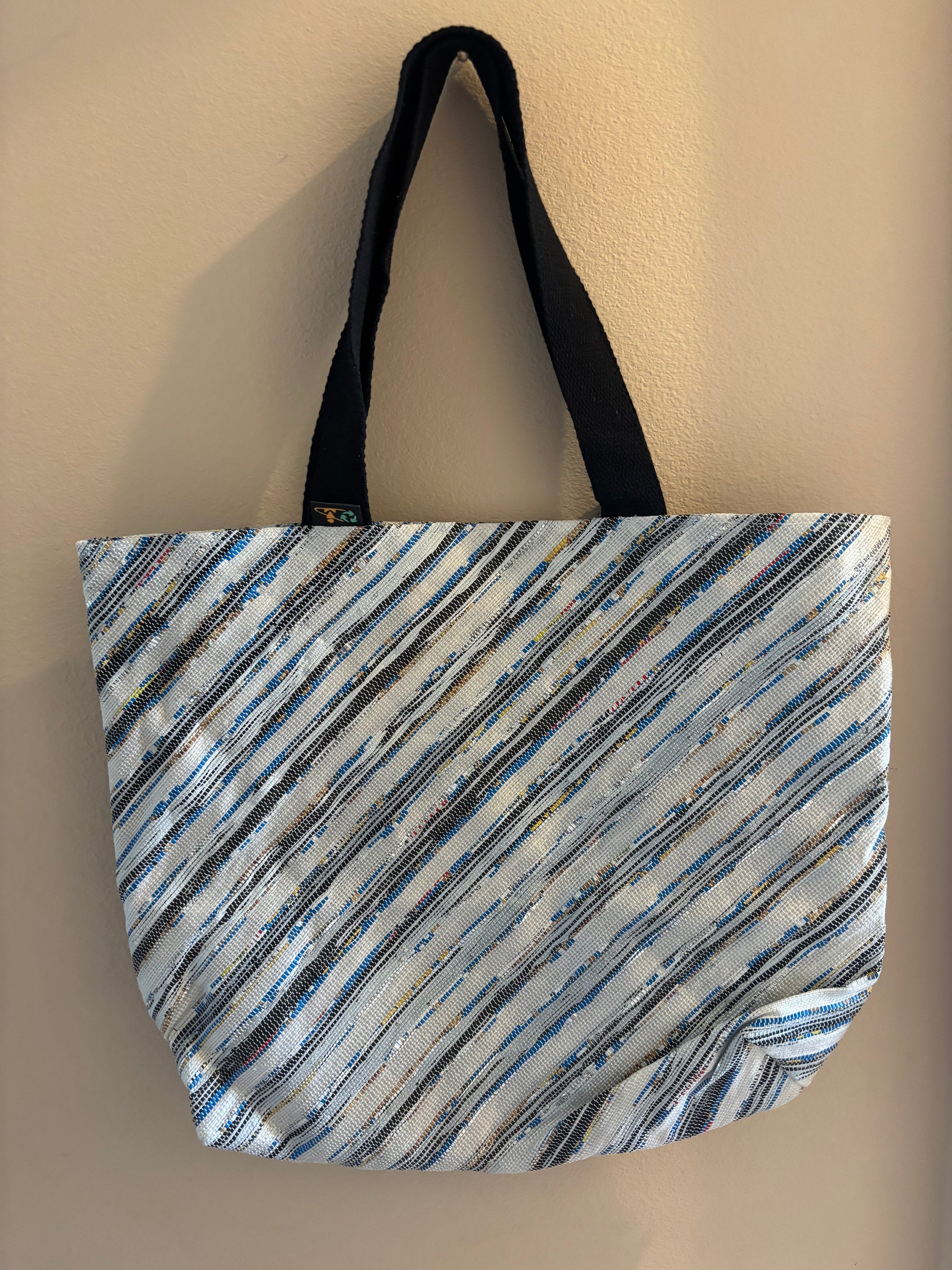 Upcycled Handwoven Beach Bag Designer 001