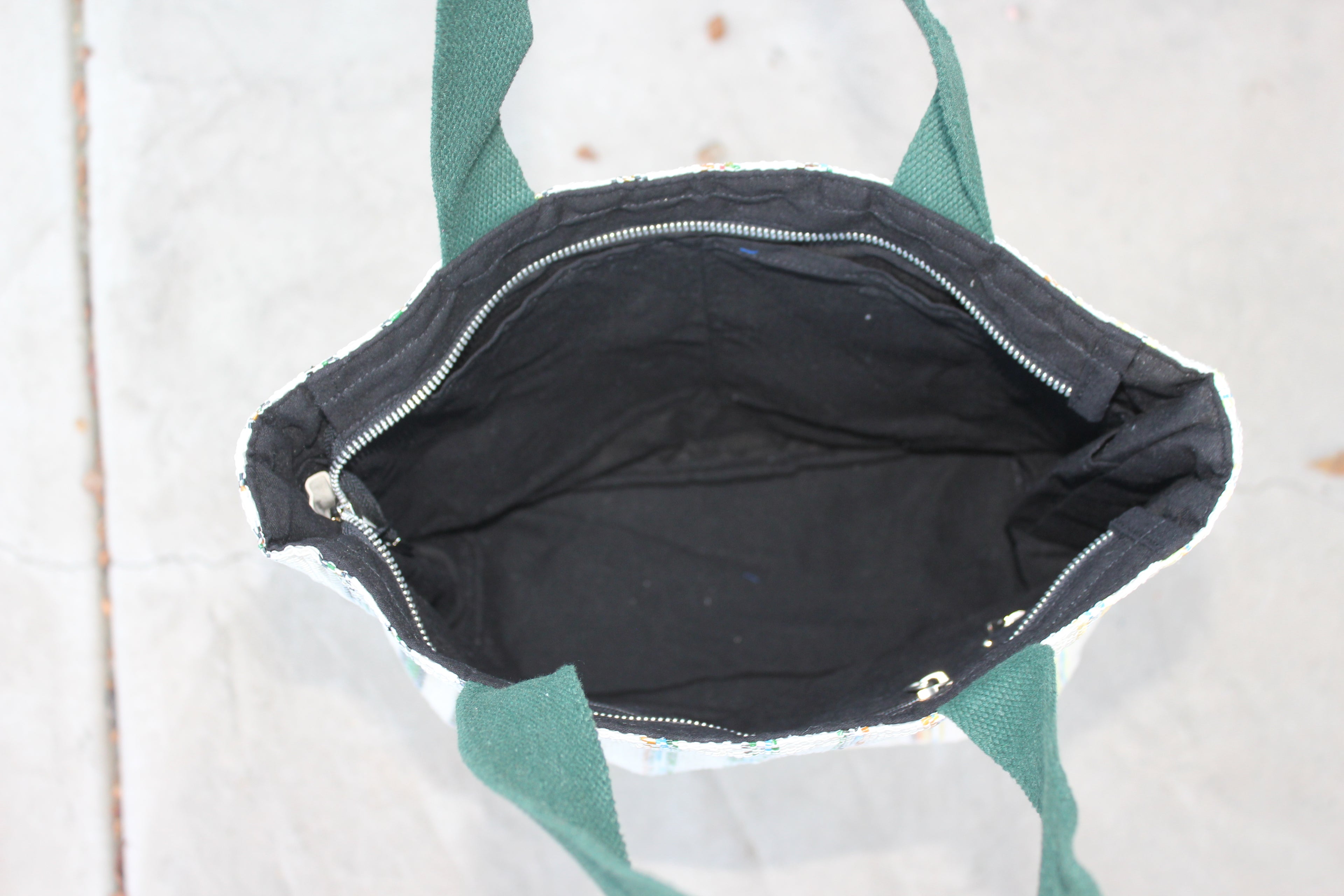 Upcycled Handwoven Shopper Tote 002